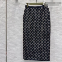 Super Quality Gucci GG Strass Skirt GG032502 Black/Gold 2026
