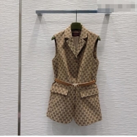 Modern Classic Gucci GG Long Vest GG032504 Beige 2026