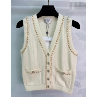 ​Shop Inexpensive Chanel Wool Vest with Chain CH032502 White 2026