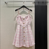 Reasonable Price Discount Chanel Tweed Dress CH032528 Pink 2026