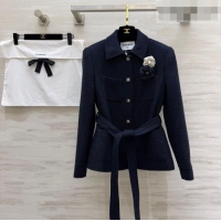 Buy Cheap Discount Chanel Tweed Jacket CH032556 Blue 2026