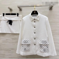 Modern Classic Discount Chanel Tweed Jacket CH032558 White 2026