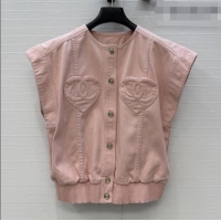 Top Grade Discount Chanel Denim Vest CH041003 Pink 2026