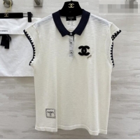 Buy Fashionable Chanel T-shirt CH041019 White 2026