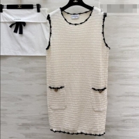 Well Crafted Discount Chanel Knit Dress CH041304 Beige 2026