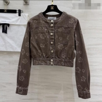 New Fashion Discount Chanel Camellia Jacket CH041433 Brown 2026