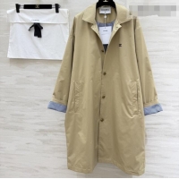 Buy New Cheap Chanel Trench Coat CH041451 Khaki 2026
