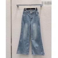 Luxury Discount Chanel Cotton Jeans CH042204 Blue 2026