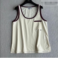 Grade Discount Chanel Cotton Vest CH042201 White 2026