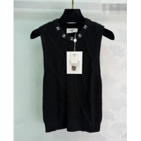Fashion Discount Chanel Wool Cashmere Knit Vest CH042203 Black 2026