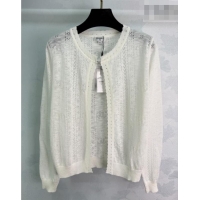 Buy Fashionable Chanel Cardigan CH042204 White 2026