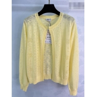 Popular Style Cheap Chanel Cardigan CH042204 Yellow 2026