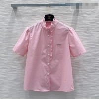 Modern Discount Chanel Ruffled Shirt CH042304 Pink 2026