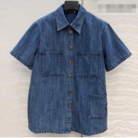 Well Crafted Chanel Cotton Denim Shirt CH042306 Blue 2026