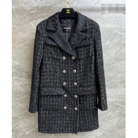 Traditional Specials Chanel Tweed Coat CH042310 Black 2026