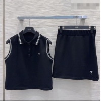Grade Cheapest Dior Vest and Skirt Set DR032415 Black 2026
