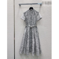 Trendy Design Dior Printed Shirt Dress DR032423 Grey 2026