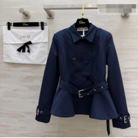 Good Product Inexpensive Dior Short Coat DR032544 Blue 2026