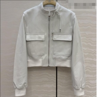 Traditional Discount Dior Lambskin Jacket D041008 White 2026