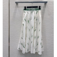 Original Cheap Dior Skirt D041014 White/Green 2026