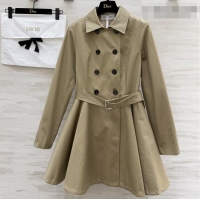 Buy Fashion Discount Dior Trench Coat Dress P041018 Khaki 2026