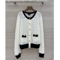 Hot Sale Design Chanel Wool Cardigan CH081121 White 2026