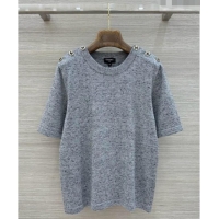 Super Quality Chanel Wool T-shirt CH081123 Grey 2026