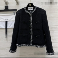 Good Product Chanel Tweed Jacket CH081213 Black 2026