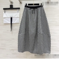 Classic Cheapest Chanel Skirt CH081214 Black/White 2026