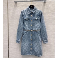 New Fashion Chanel Denim Dress CH081246 Blue 2026