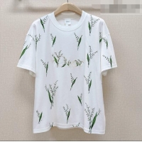 Buy Discount Dior Cotton T-shirt D041452 White/Green 2026