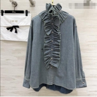 Buy New Cheap Dior Denim Blue Shirt D42115 2026