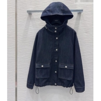 Top Grade Dior Cotton Denim Jacket DR042208 Dark Blue 2026