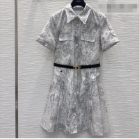 Good Taste Dior Printed Dress DR042207 Grey 2026