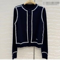 Grade Quality Dior Lace Trim Cardigan DR042214 Blue 2026