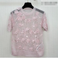 Pretty Style Dior Mesh and Bloom Top DR042216 Pink 2026