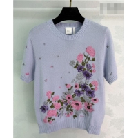 ​Buy Discount Dior Embroidered Sweater DR042321 Blue 2026