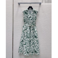 Best Product Dior Printed Dress DR042323 Green 2026