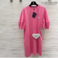 Buy Inexpensive Prada T-Shirt Dress PR032401 Pink 2026