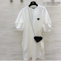 Buy Discount Prada T-Shirt Dress PR032401 White 2026