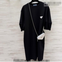 Good Taste Prada T-Shirt Dress PR032401 Black 2026