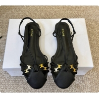 Low Cost Celine Cocktail Sandals in Calfskin C080334 Black 2026