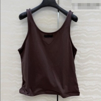 Shop Cheapest Prada Cotton Vest P041117 Brown 2026