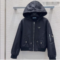 Best Price Discount Prada Nylon Jacket P041444 Black 2026
