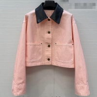 Well Crafted Prada Cotton Short Jacket PR042219 Light Pink/Black 2026