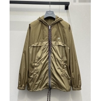 Market Sells Discount Prada Long Nylon Jacket PR042304 Brown 2026