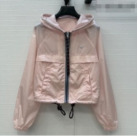 New Fashion Prada Nylon Short Jacket PR042306 Pink 2026