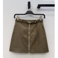 Reasonable Price Prada Shot Skirt P081119 Khaki Green 2026