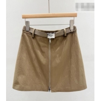 Good Product Prada Short Skirt P081242 Khaki 2026