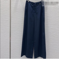 Grade Quality Saint Laurent Linen Pants YSL032401 Blue 2026